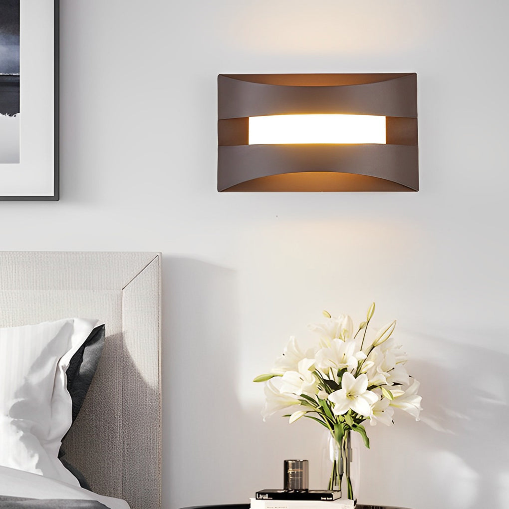 Box Creative LED Clean-Lined Nordic Bedside Wall Light, Bedroom Wall Sconce, detail 2