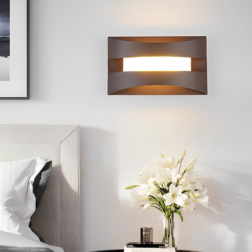Box Creative LED Clean-Lined Nordic Bedside Wall Light, Bedroom Wall Sconce, detail 2