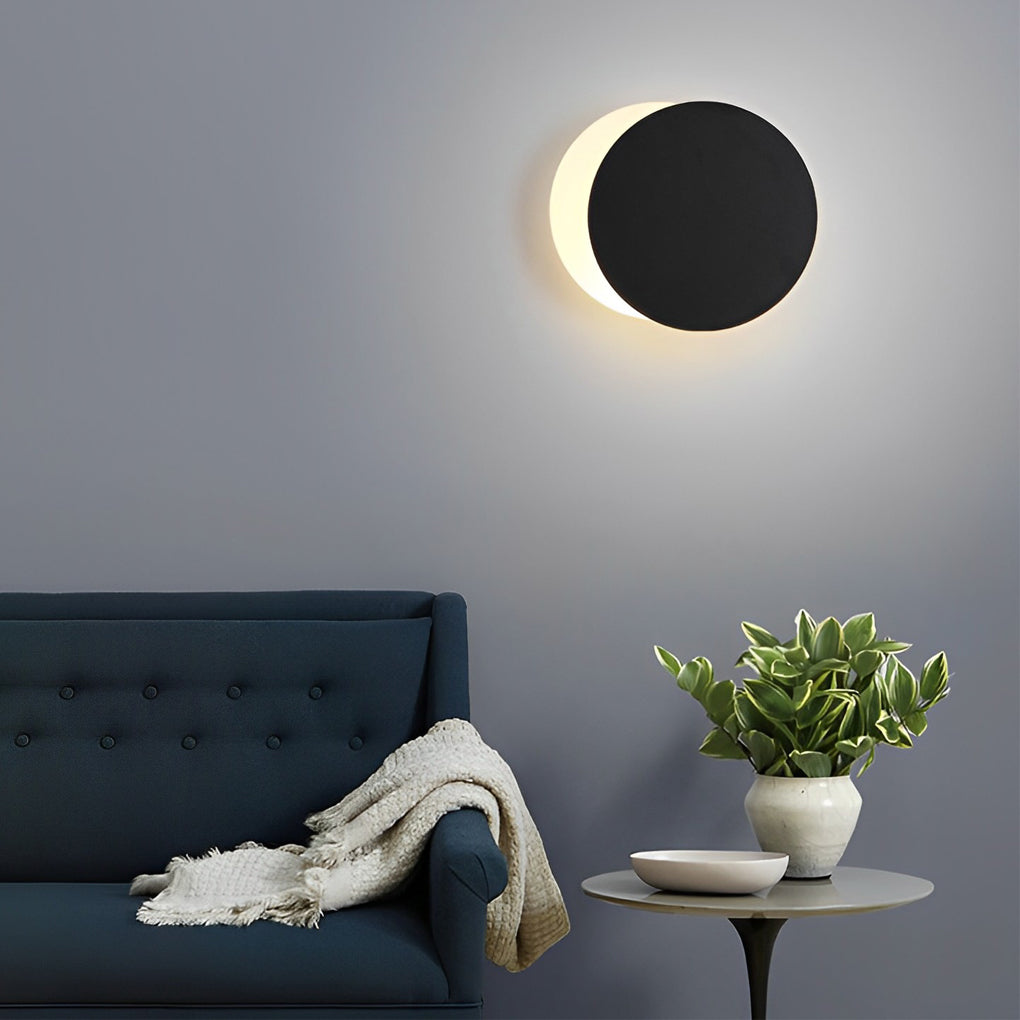 360° Rotatable Circular LED Contemporary Wall Light Decorative Wall Light, Bedroom Wall Sconce, detail 6