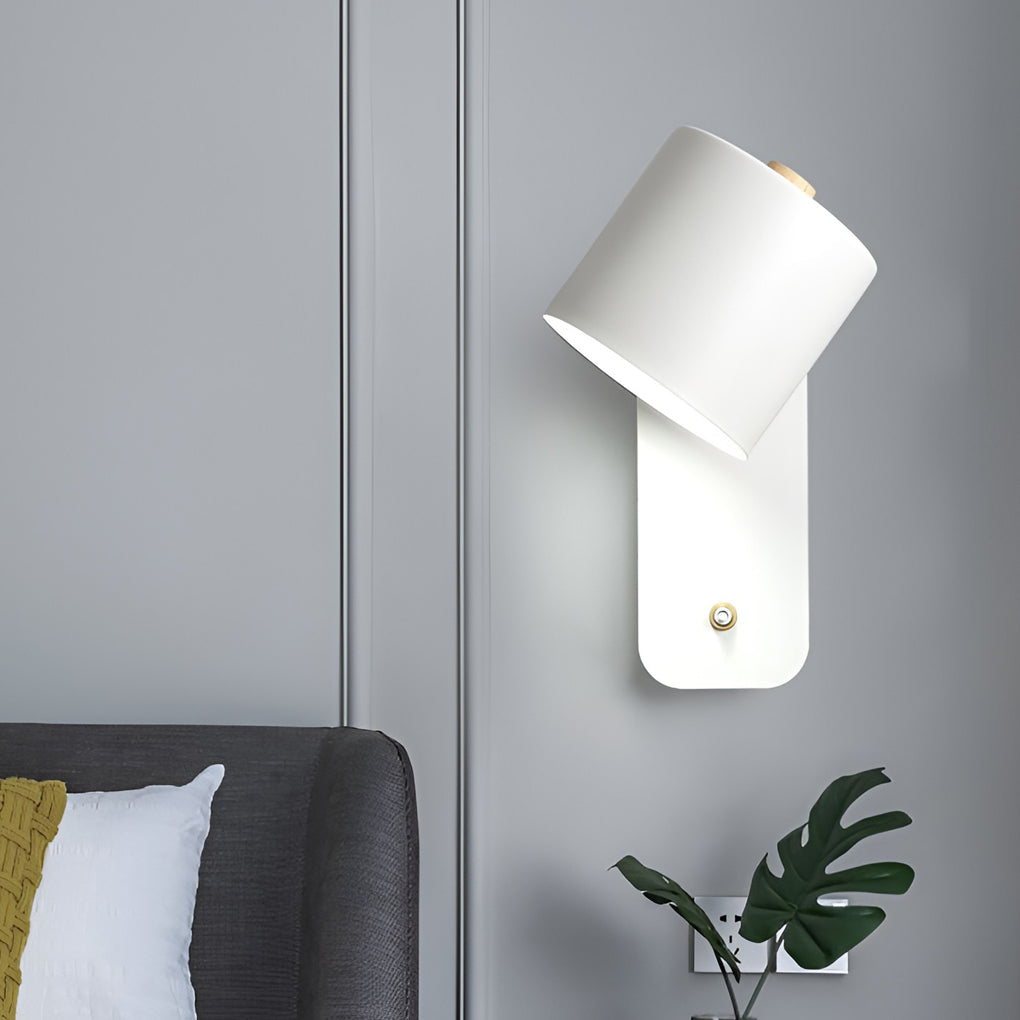 Creative Adjustable Circular Nordic Wall Light, Bedroom Wall Sconce, detail 2