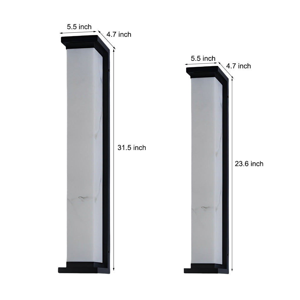 Strip Clean-Lined Waterproof Stainless Steel Contemporary Exterior Wall Fixtures, Outdoor Wall Light, detail 6