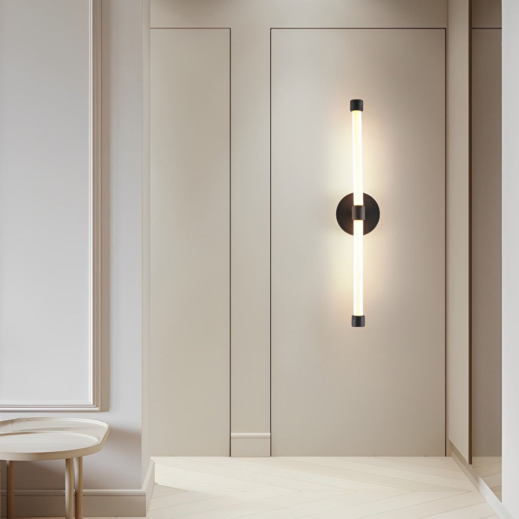 Clean-Lined Strip Three Step Dimming LED Contemporary Wall Light, Bedroom Wall Sconce, detail 4
