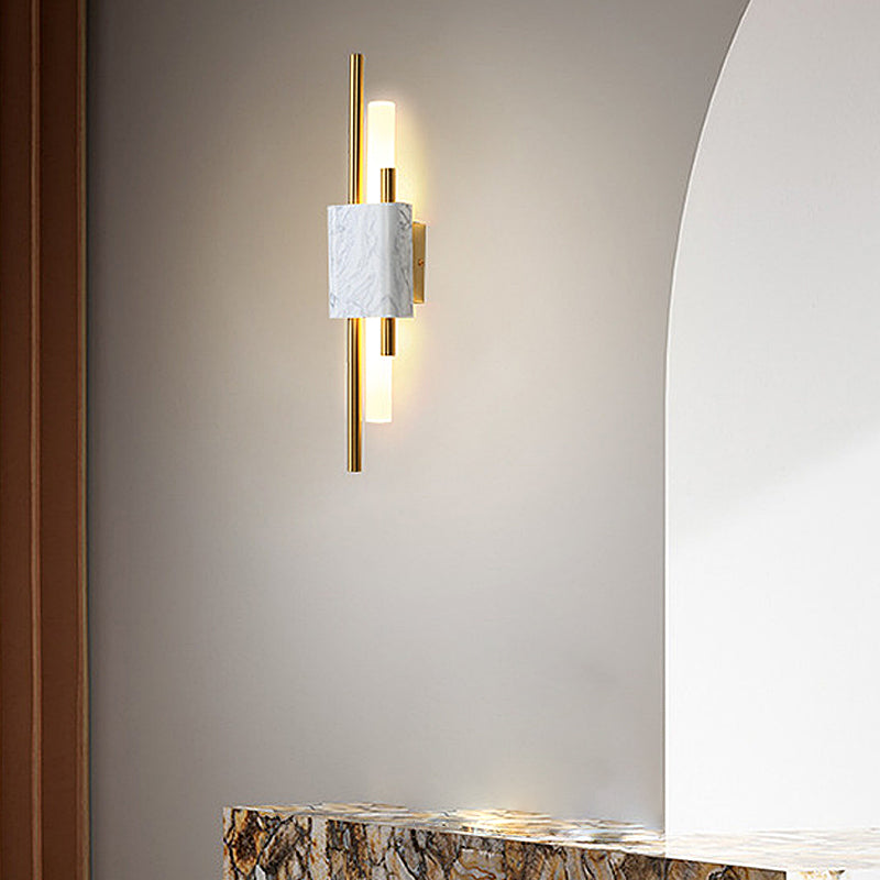 Strips Marbles Creative Premium Postmodern LED Wall Fixtures Fixture Wall Light, Hardwired Wall Sconce, detail 2