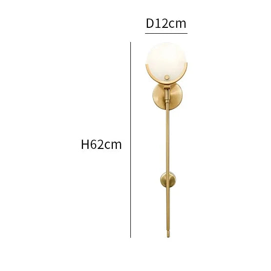 Natural Marble Wall Light Wall Light, Bedroom Wall Sconce, detail 5