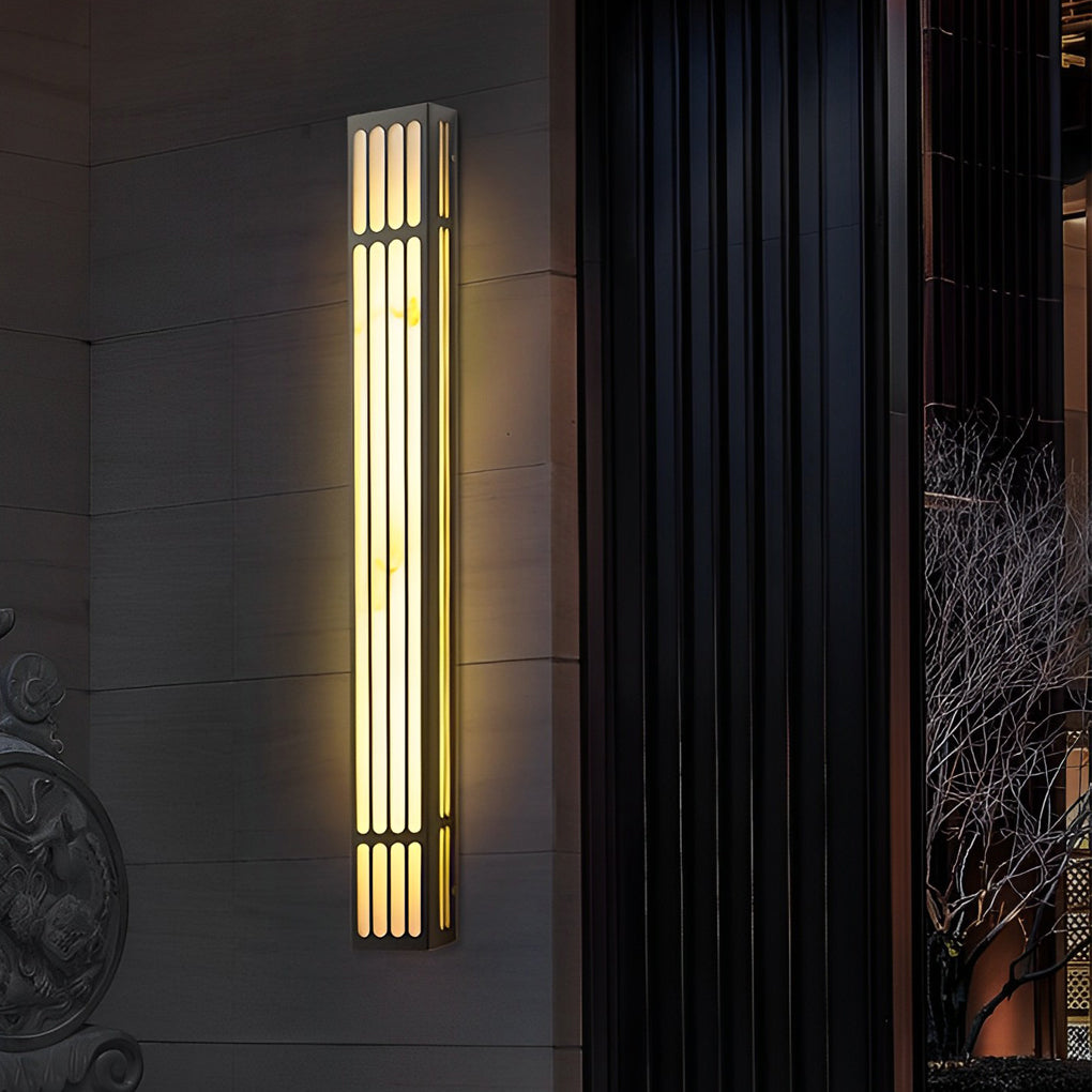 Long Strip Box Waterproof LED Black Contemporary Exterior Wall Light, Outdoor Wall Light, detail 4