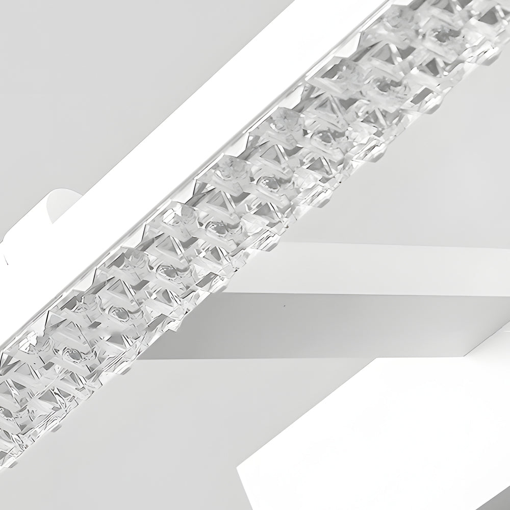 160° Adjustable LED Bathroom Vanity Fixture with Crystal-Inspired Acrylic Shade, Dimmable, Bathroom Vanity Light, detail 5