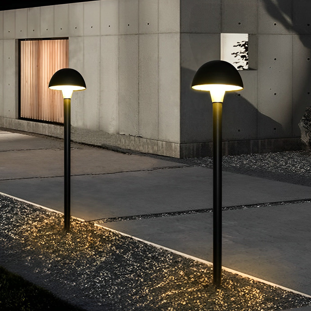 Creative Mushroom Shape Exterior Waterproof LED Black Contemporary Lawn Lamp, Outdoor Wall Light, detail 2