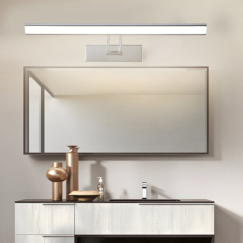 240° Adjustable Linear LED Vanity Fixture with Contemporary Clean-Lined Design, Bathroom Vanity Light, 15.7"