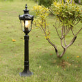 Waterproof European-style Landscape Pathway Light Exterior Lawn Lamp, Outdoor Wall Light, Die-cast Aluminum, Dia 7in x H 33in