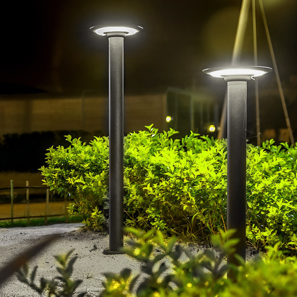 Circular Waterproof Intelligent Light Control LED Solar Exterior Lawn Lamp, Outdoor Wall Light, detail 3
