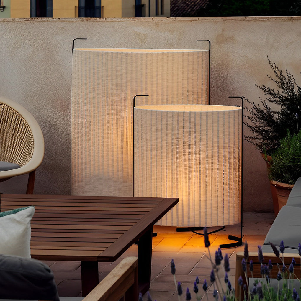 42 inch Contemporary Japanese-Style Fabric Exterior Floor Light, Outdoor Wall Light, detail 5