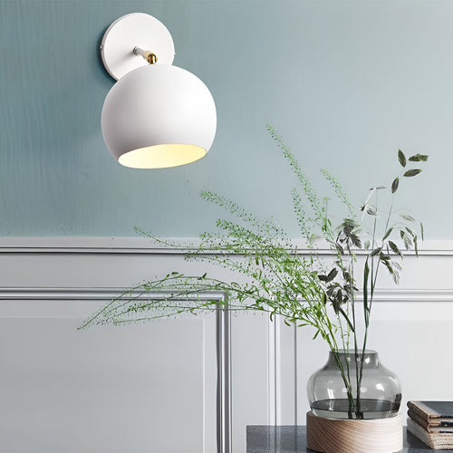 Adjustable Hemispherical Nordic Plug-In Wall Light, Plug-In Wall Sconce, detail 2