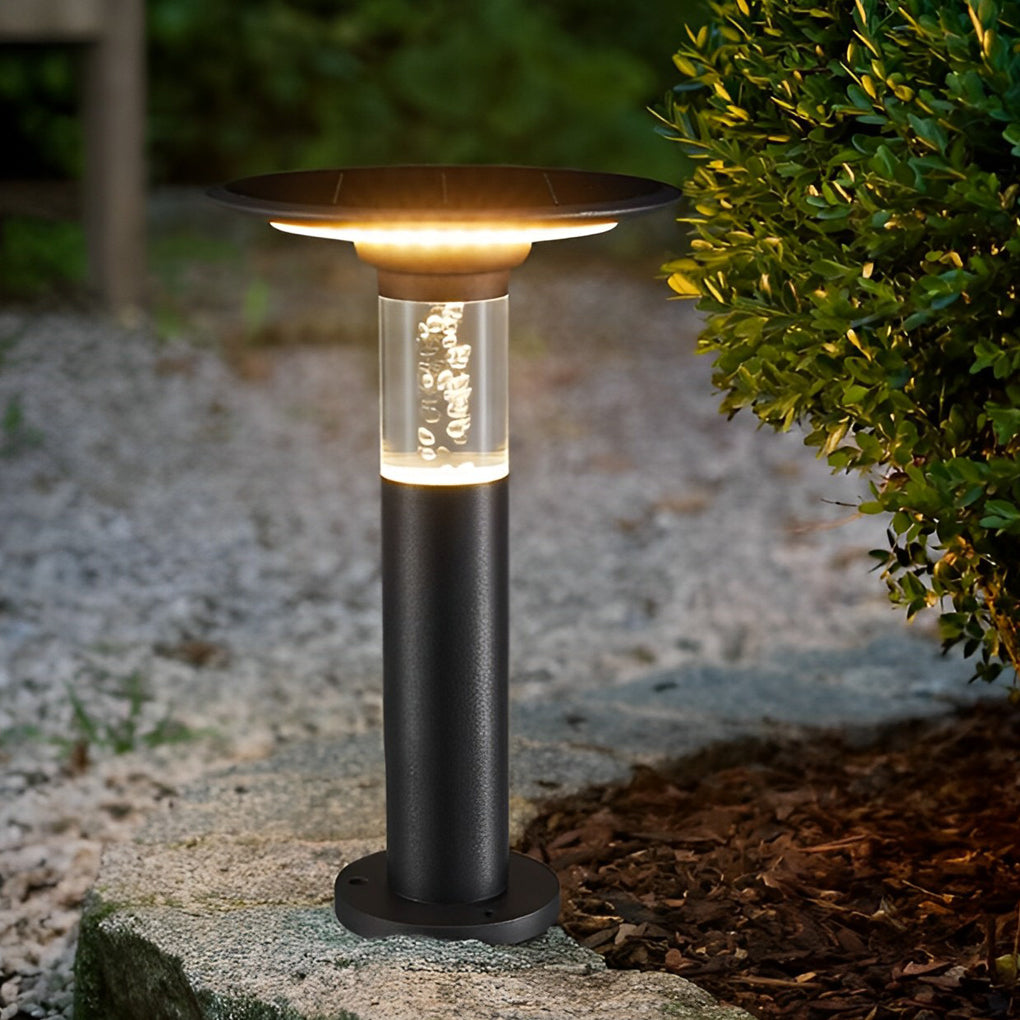 Circular Creative Bubble Design Waterproof LED Contemporary Solar Path Lights, Outdoor Wall Light, detail 3
