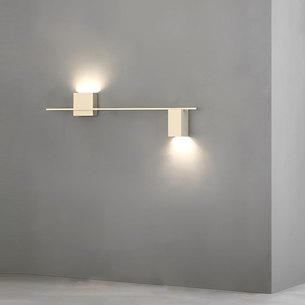 Creative Square Strip Three Step Dimming LED Nordic Wall Light, Bedroom Wall Sconce, detail 4