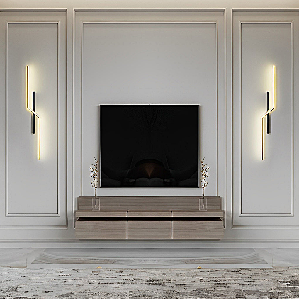 Lines Creative LED Contemporary Clean-Lined Wall Light Decorative Wall Fixtures Lighting, Bedroom Wall Sconce, detail 6