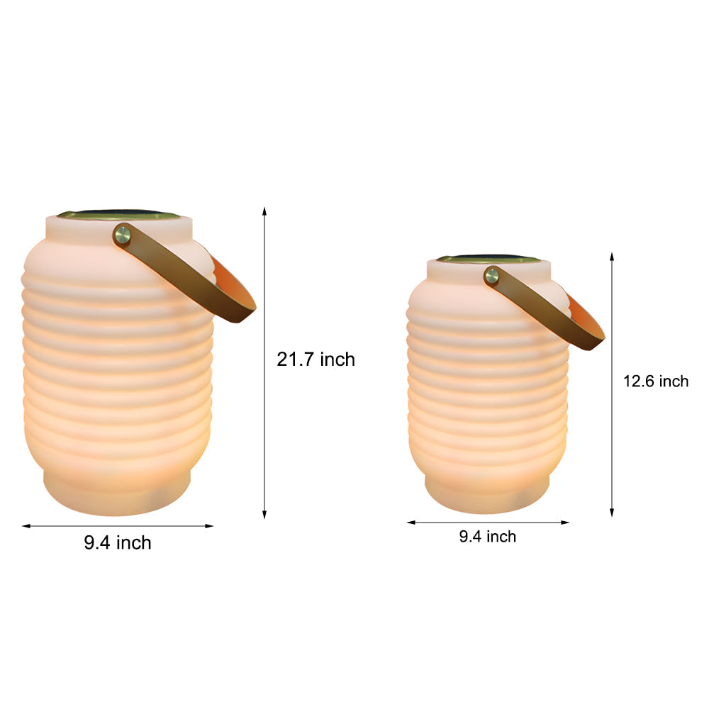 Portable LED RGB Exterior Sound Lantern, USB/Solar, Outdoor Wall Light, detail 6