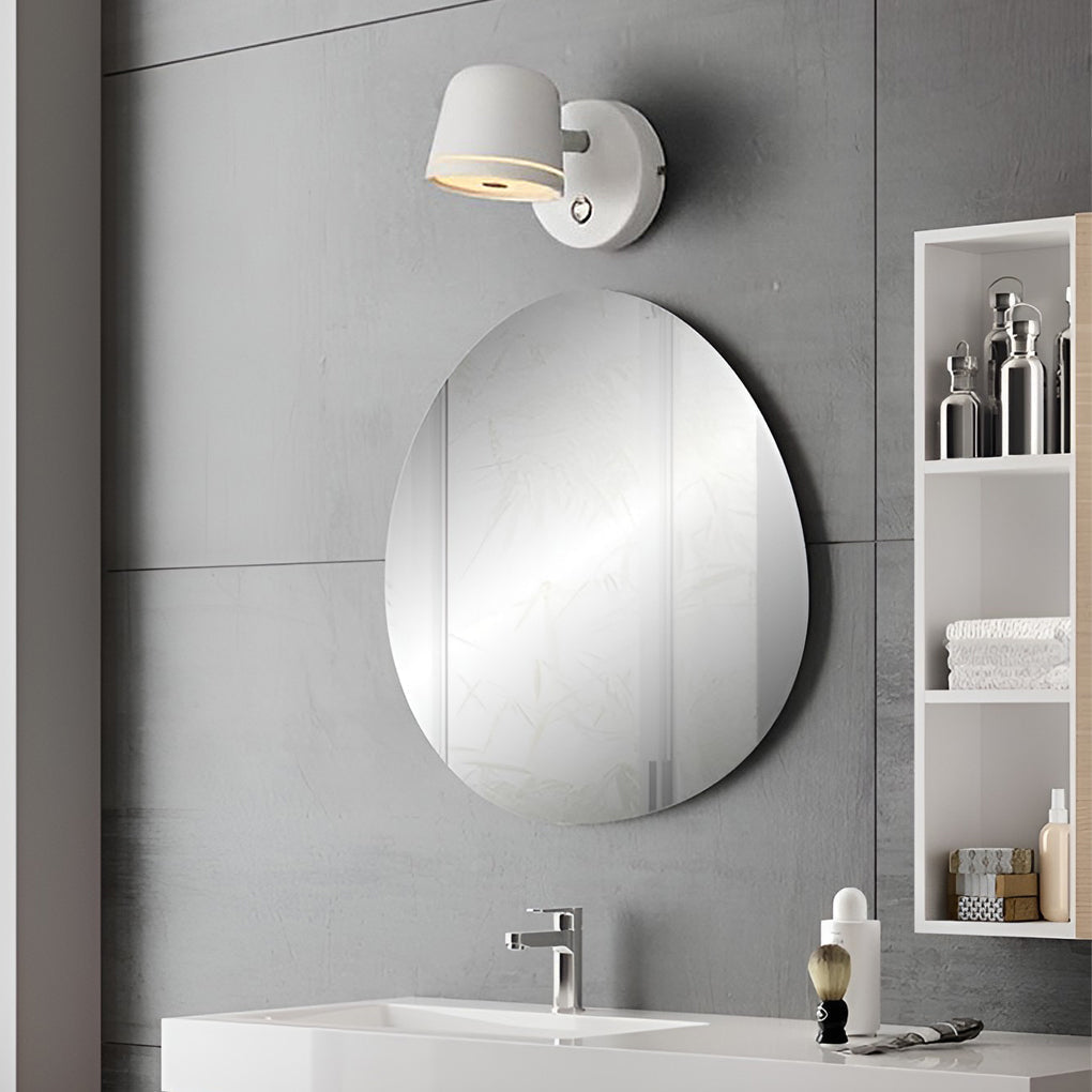 Adjustable Circular Stepless Dimming LED Nordic Wall Light, Bathroom Wall Sconce, detail 5