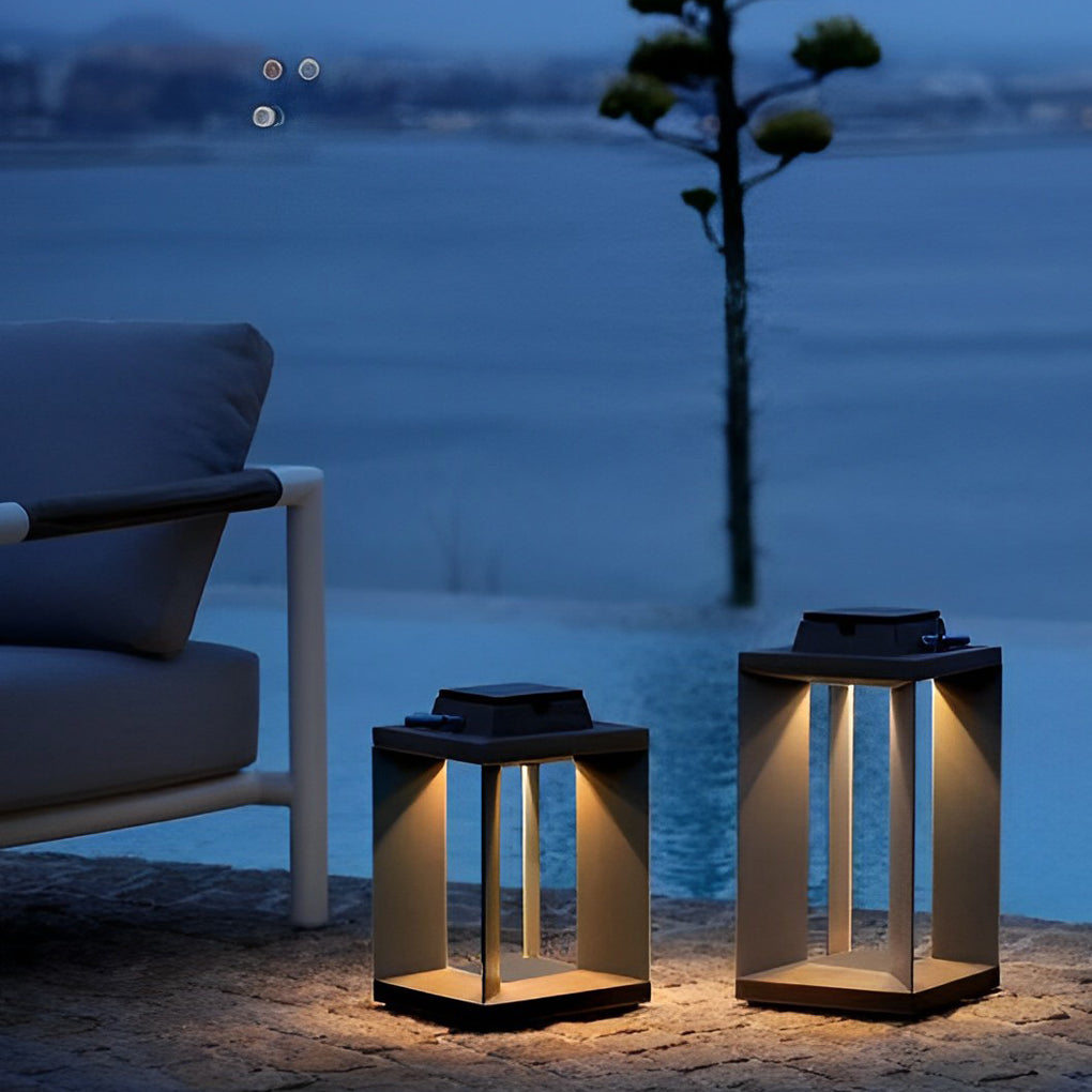 Portable Creative LED Waterproof Black Contemporary Solar Lawn Lamp Exterior Lights, Outdoor Wall Light, detail 6