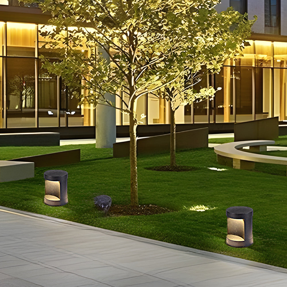 Cylindrical Exterior Lawn Courtyard Lamp Waterproof LED Landscape Lighting, Outdoor Wall Light, detail 6