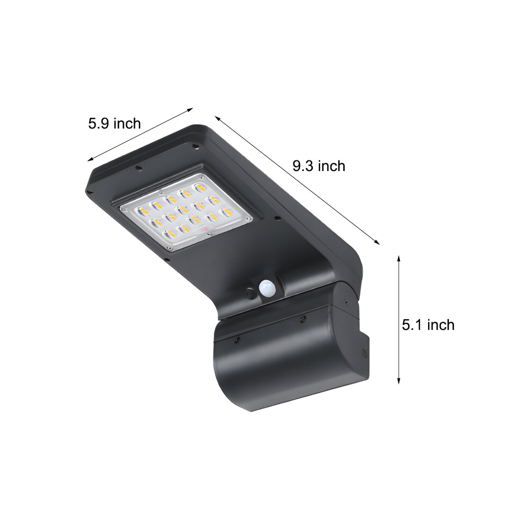 Exterior Black LED Solar Wall Fixtures, Outdoor Wall Light, detail 6