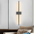 Creative Rectangle Warm Light Postmodern Wall Light Wall Fixtures Lighting, Bedroom Wall Sconce, Iron, W 2in x H 20in