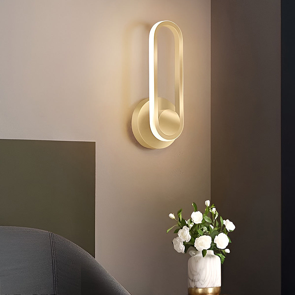 330° Rotatable Rounded Box LED Nordic Wall Light, Bedroom Wall Sconce, detail 5