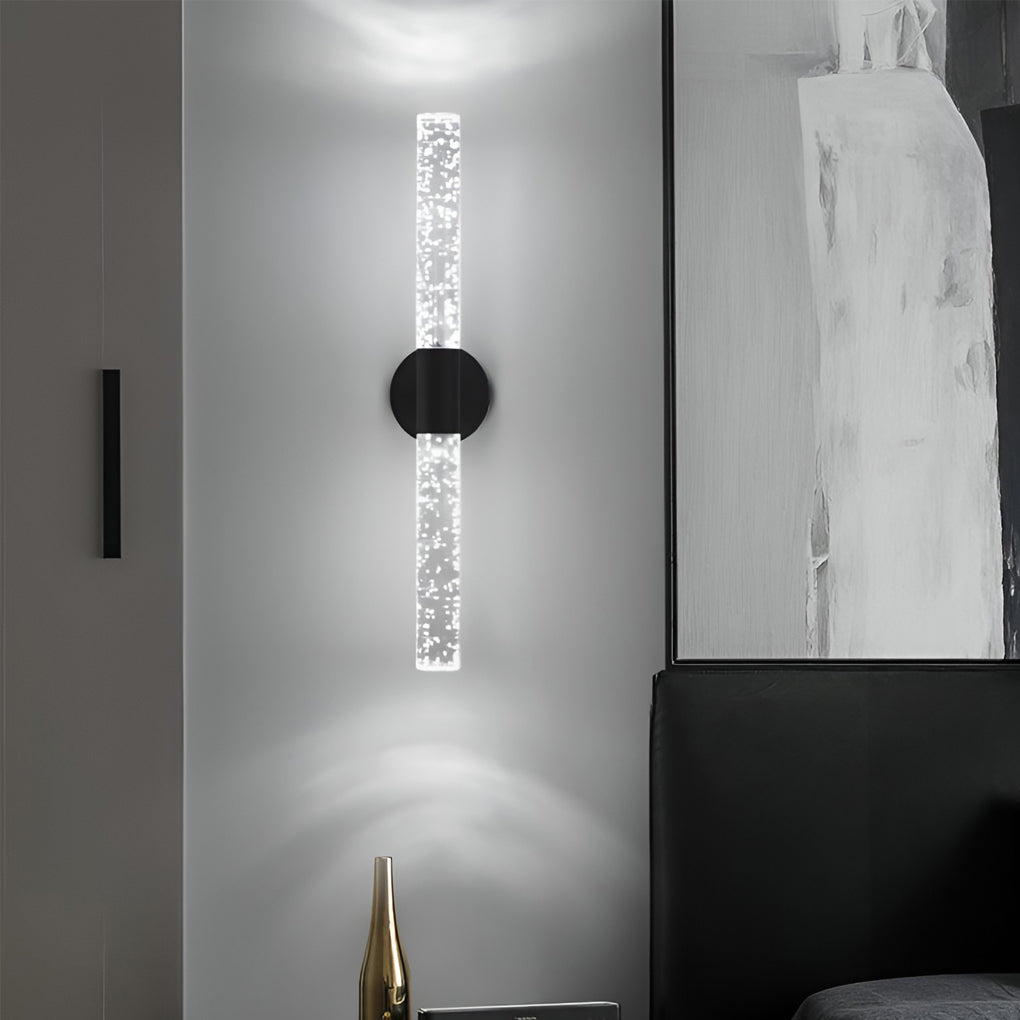Clean-Lined Strip LED Nordic Wall Light, Bedroom Wall Sconce, detail 4