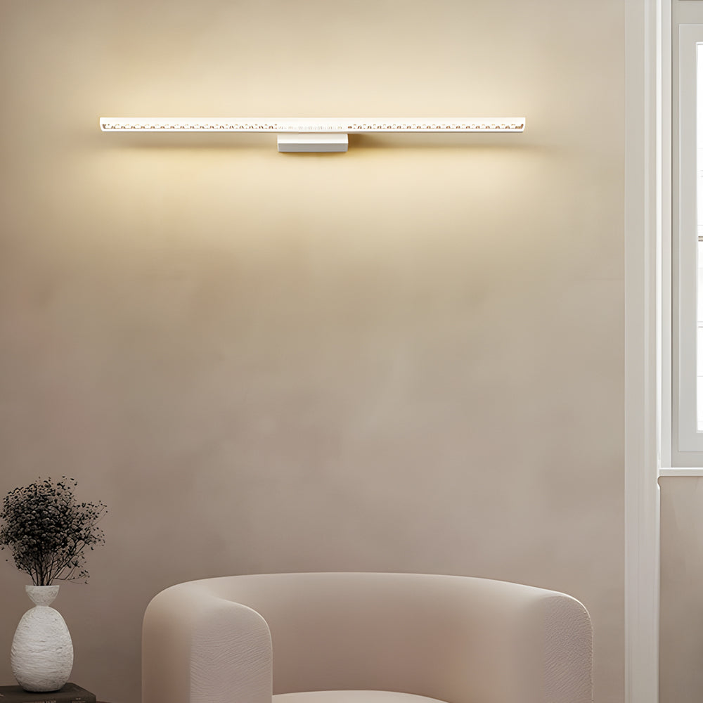 Metal LED Bathroom Vanity Lights with Geometric Acrylic Shade and 3-Step Dimming, Bathroom Vanity Light, detail 5