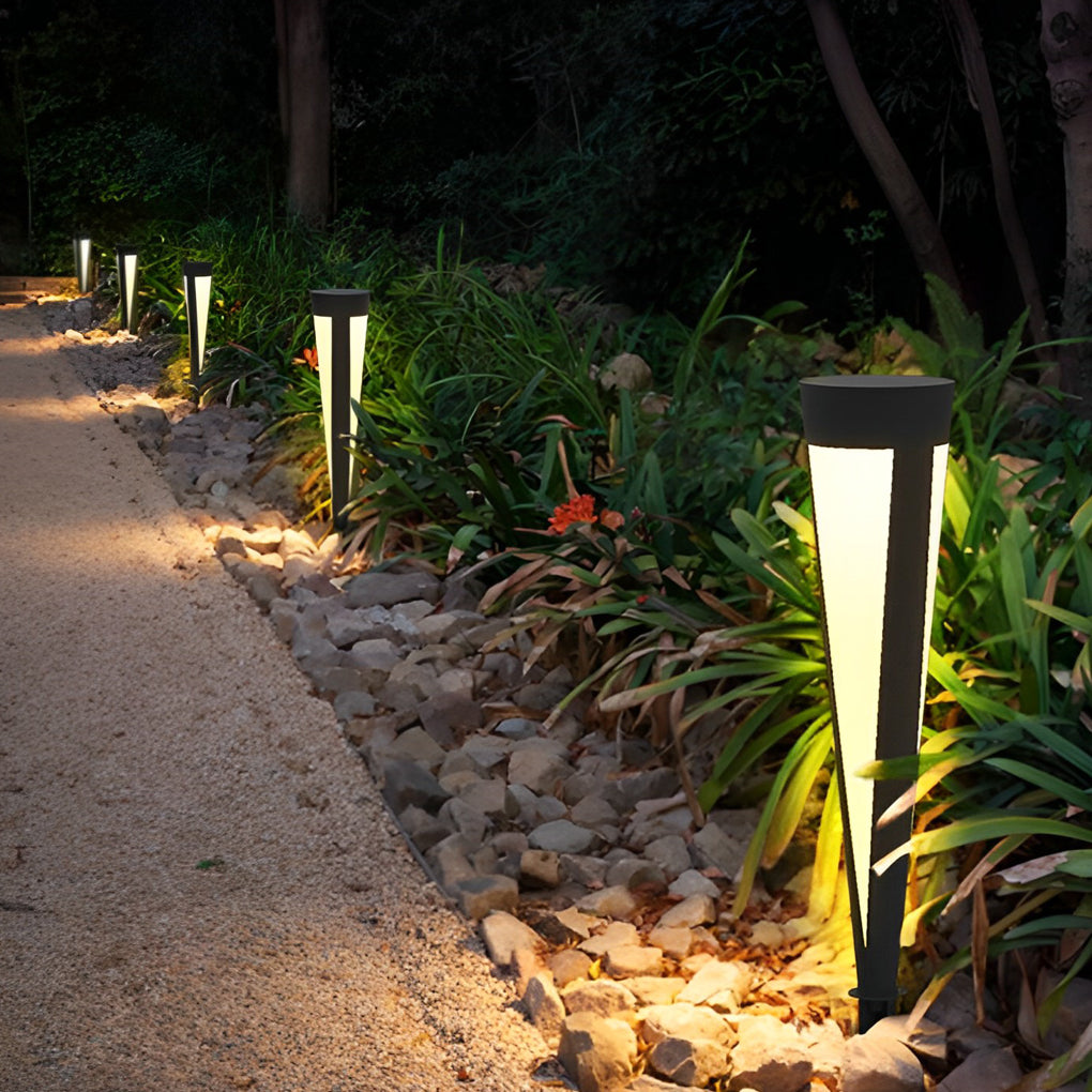 Circular Exterior Waterproof LED Gray Contemporary Solar Exterior Lights Lawn Lamp, Outdoor Wall Light, detail 6