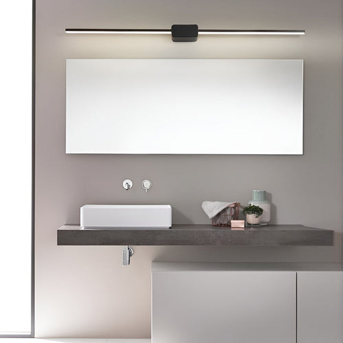 16''/24''/31'' Contemporary LED Linear Bathroom Vanity Fixture with Central Box Frame, Bathroom Vanity Light, Iron, 16"