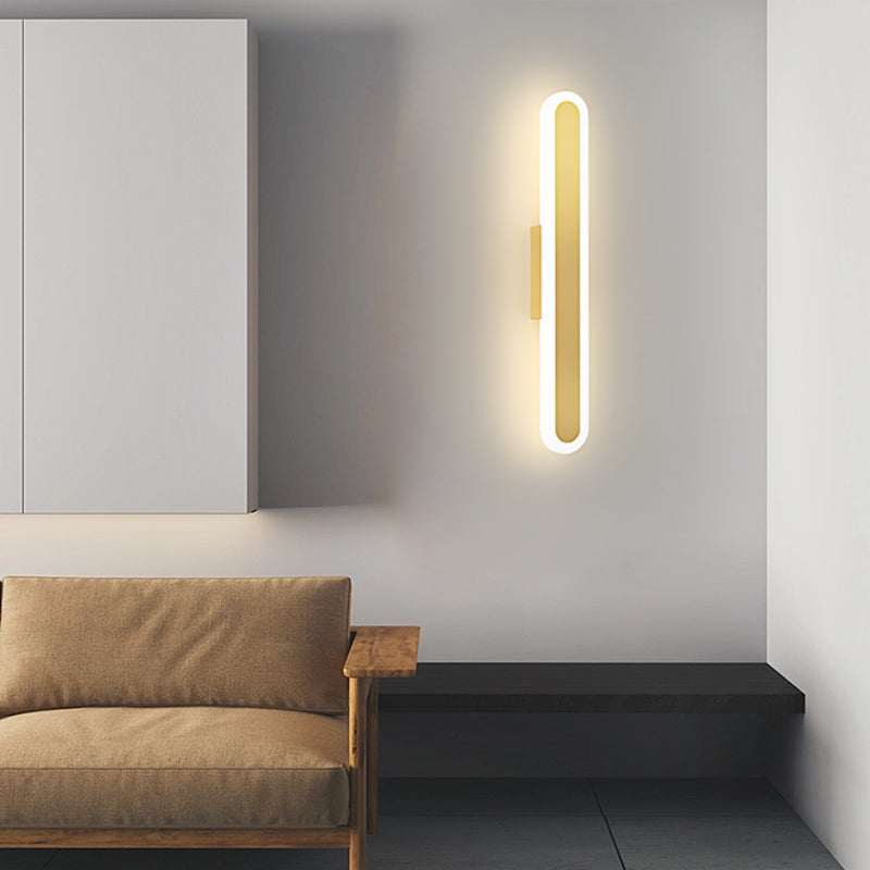 Long Strip Clean-Lined LED 3 Step Dimming Contemporary Indoor Wall Fixtures Fixture, Hardwired Wall Sconce, detail 2