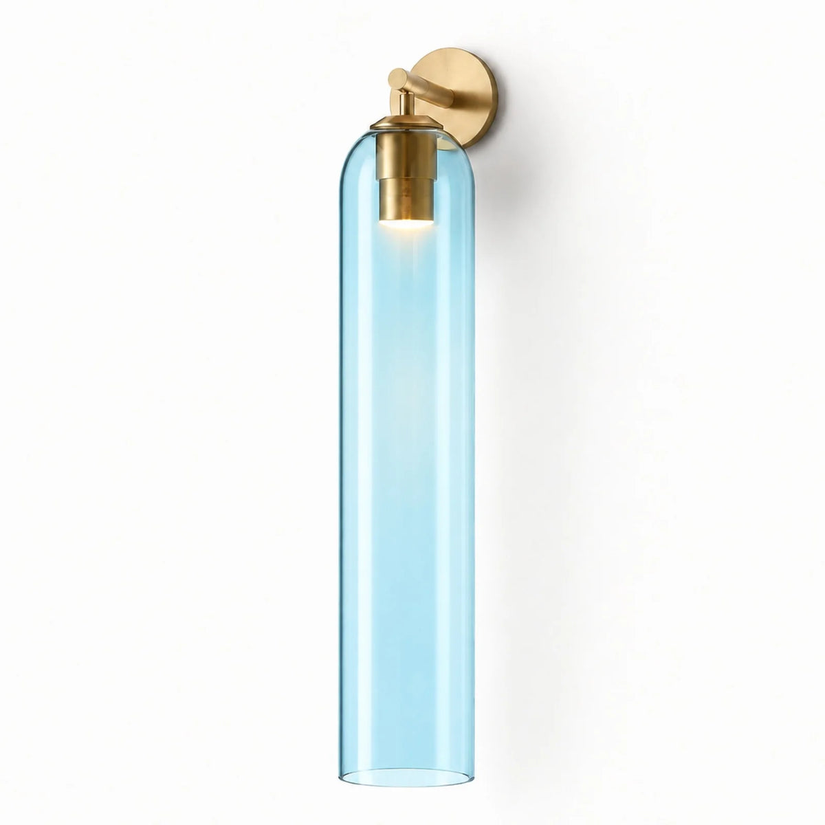 Cylindrical Art Glass Wall Light