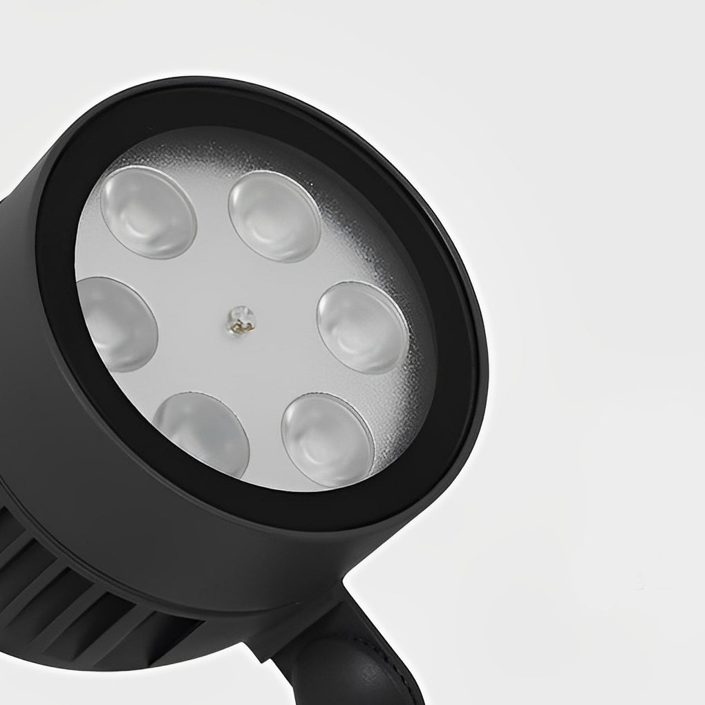 Adjustable Circular LED COB Waterproof Black Contemporary Exterior Spotlights, Outdoor Wall Light, detail 7