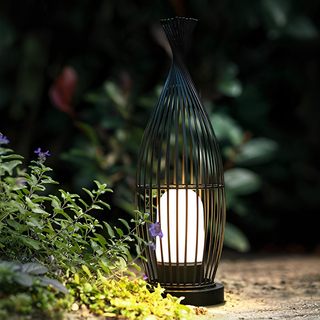 Industrial Courtyard Waterproof Caged LED Floor Light, Floor Lamp, detail 13