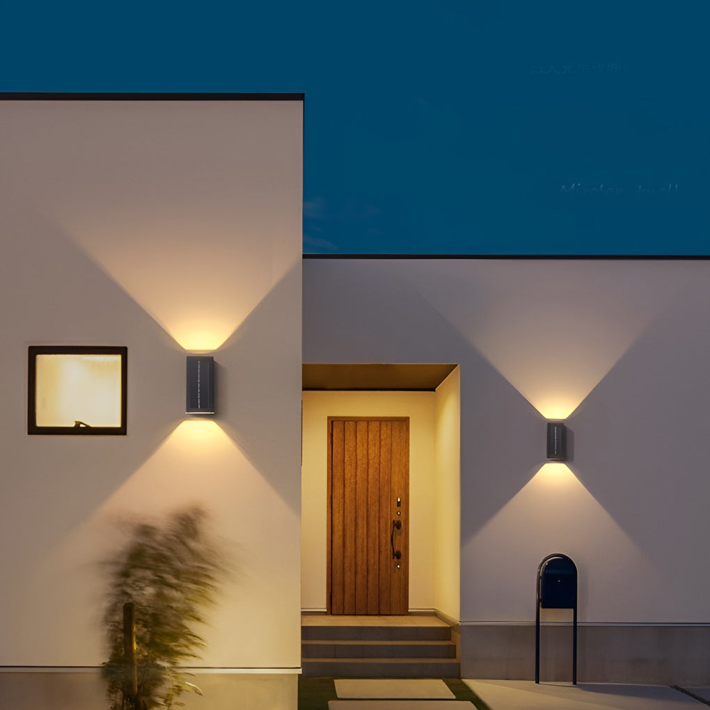 Box Waterproof Up and Down Lights LED Solar Contemporary Wall Light, Wall Sconce, detail 3