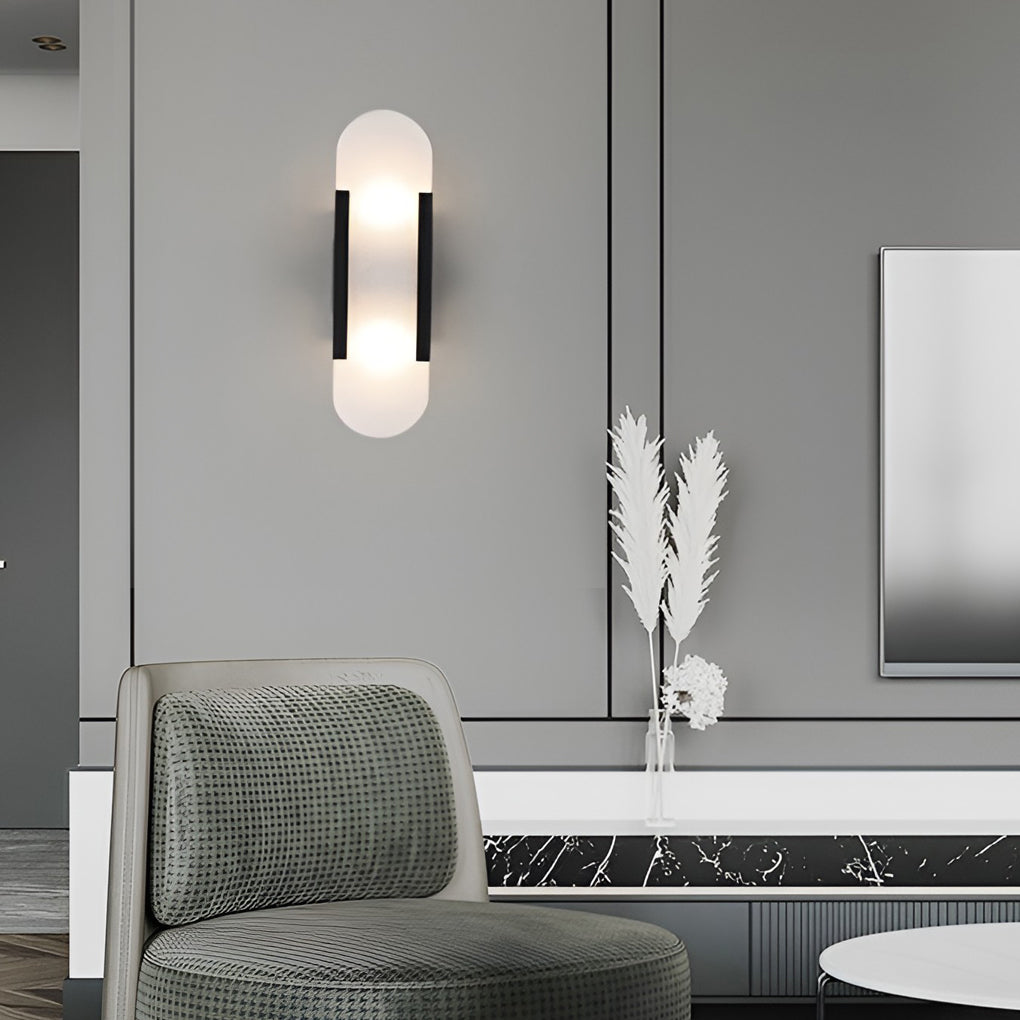 Electroplated Metal G4 LED Up and Down Lights Contemporary Wall Fixtures Lighting, Bedroom Wall Sconce, detail 3