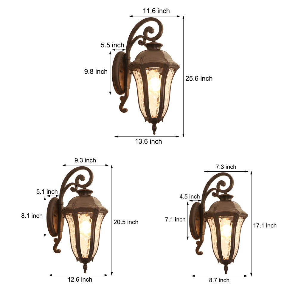 Waterproof Creative Die-Cast Aluminum European Style Exterior Wall Fixtures, Outdoor Wall Light, detail 6