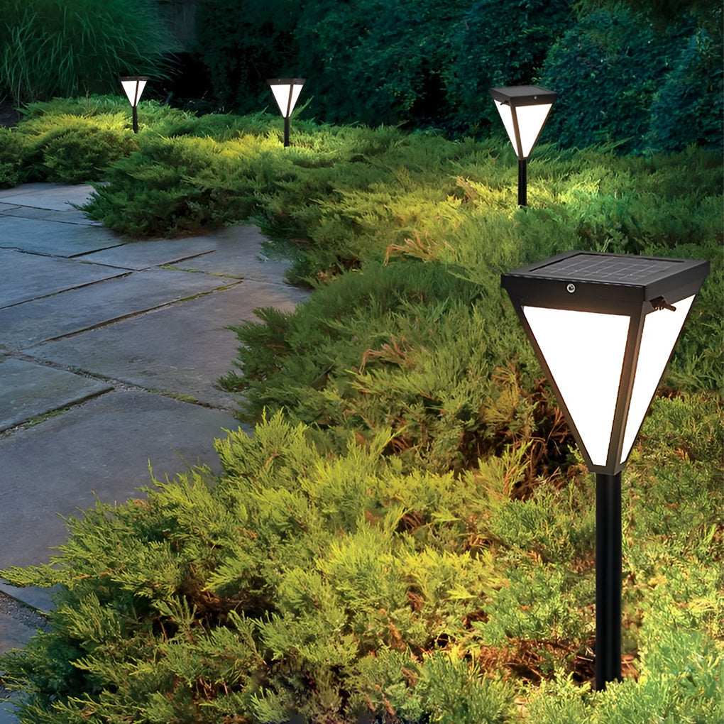 Exterior Waterproof 2.6w LED Contemporary Solar Pathway Lights Post Lights, Outdoor Wall Light, detail 5