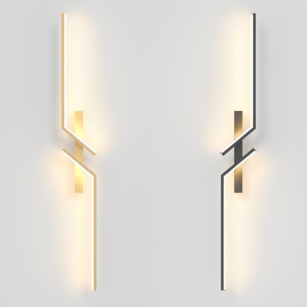 Irregular Symmetrical L Shape Creative LED Clean-Lined Wall Light Sconces Lighting, Bathroom Wall Sconce, detail 8