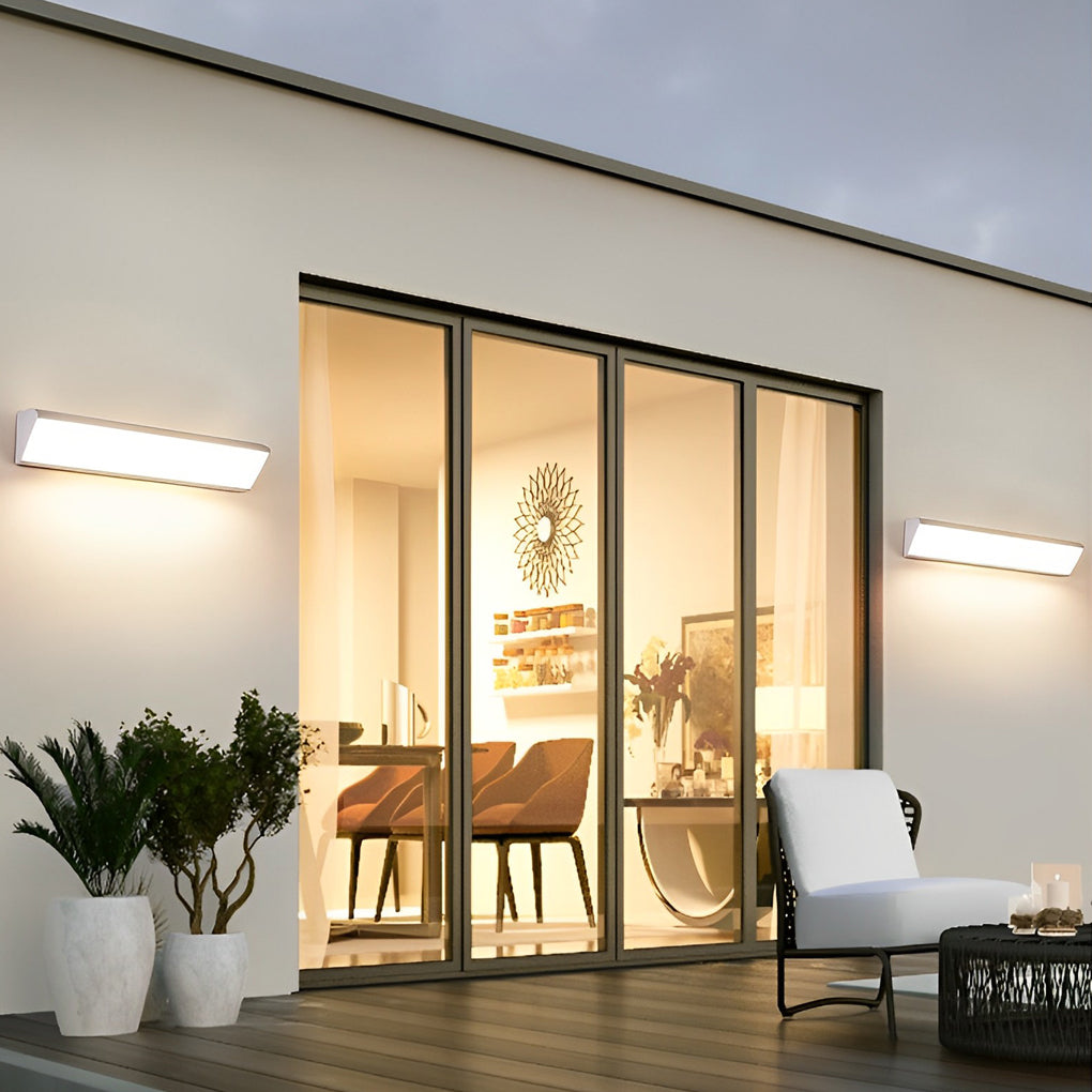 Clean-Lined Waterproof LED Contemporary Exterior Wall Light Fixture Wall Light, Outdoor Wall Light, detail 2