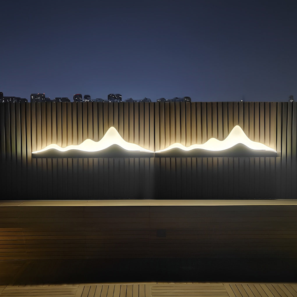 Mountain Scenery Creative Waterproof LED Contemporary Exterior Wall Fixtures, Outdoor Wall Light, detail 6