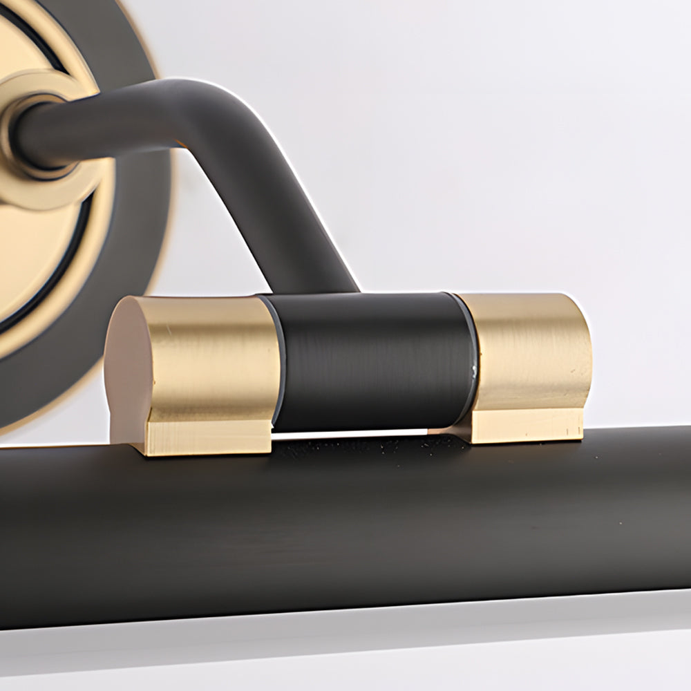 Elegant Linear Gold/Black LED Vanity Fixture for Bathroom - Vintage Style, Bathroom Vanity Light, detail 5