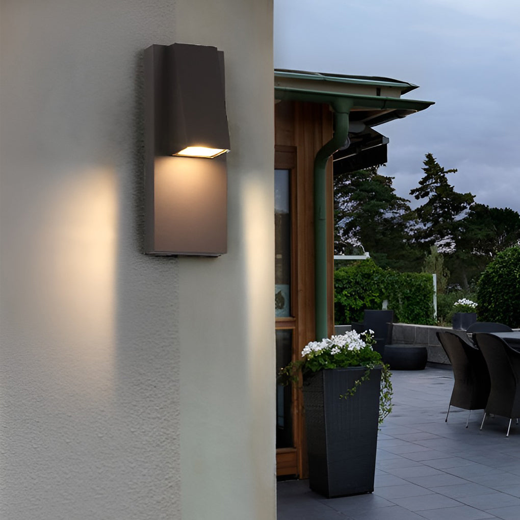 Rectangle Waterproof LED Black Contemporary Exterior Wall Light, Outdoor Wall Light, detail 4
