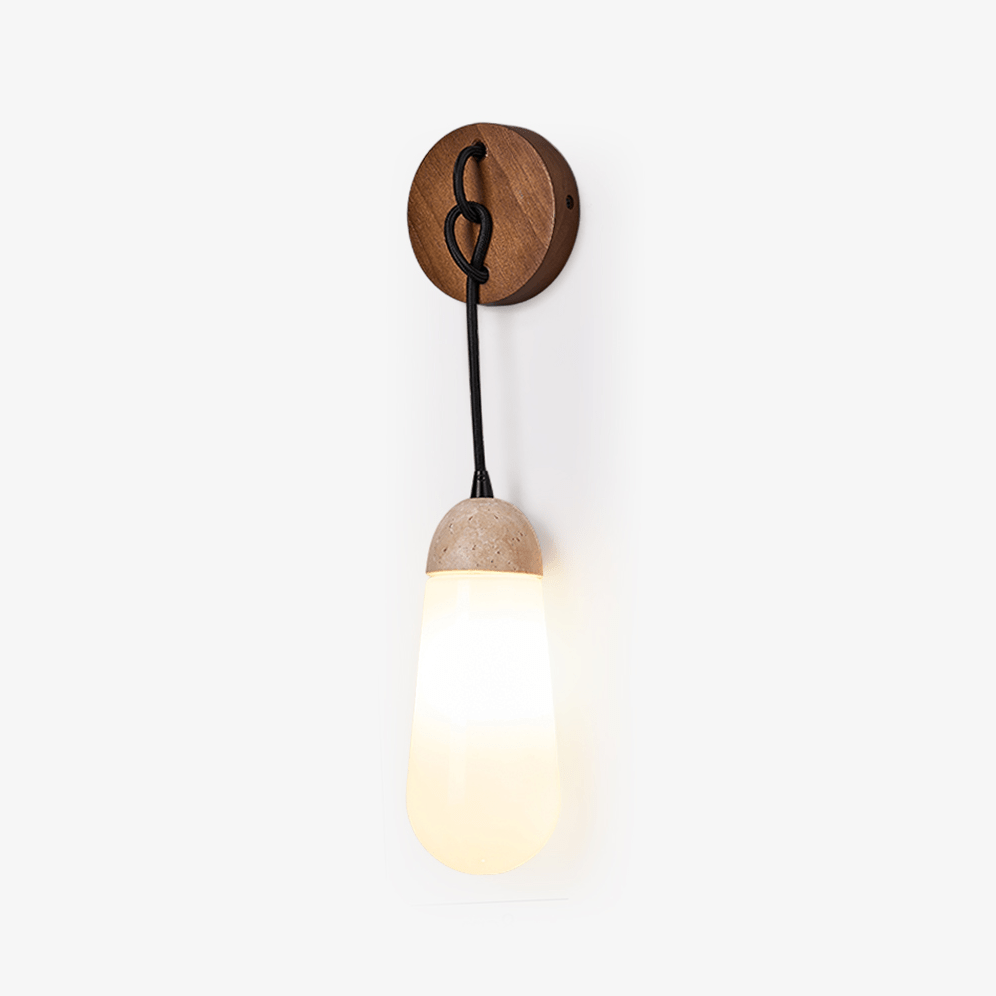 Knot Hearth Wall Light, Hardwired Wall Sconce, Metal, Dia 8cm x H 20cm