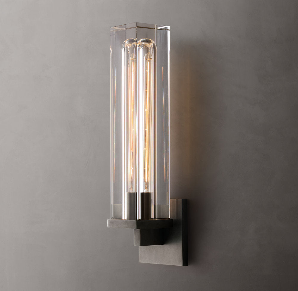 Savile Box Sconce, Bathroom Wall Sconce, detail 3