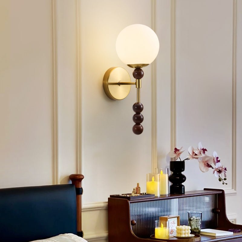 Colette Globe Wall Light, Hardwired Wall Sconce, detail 2