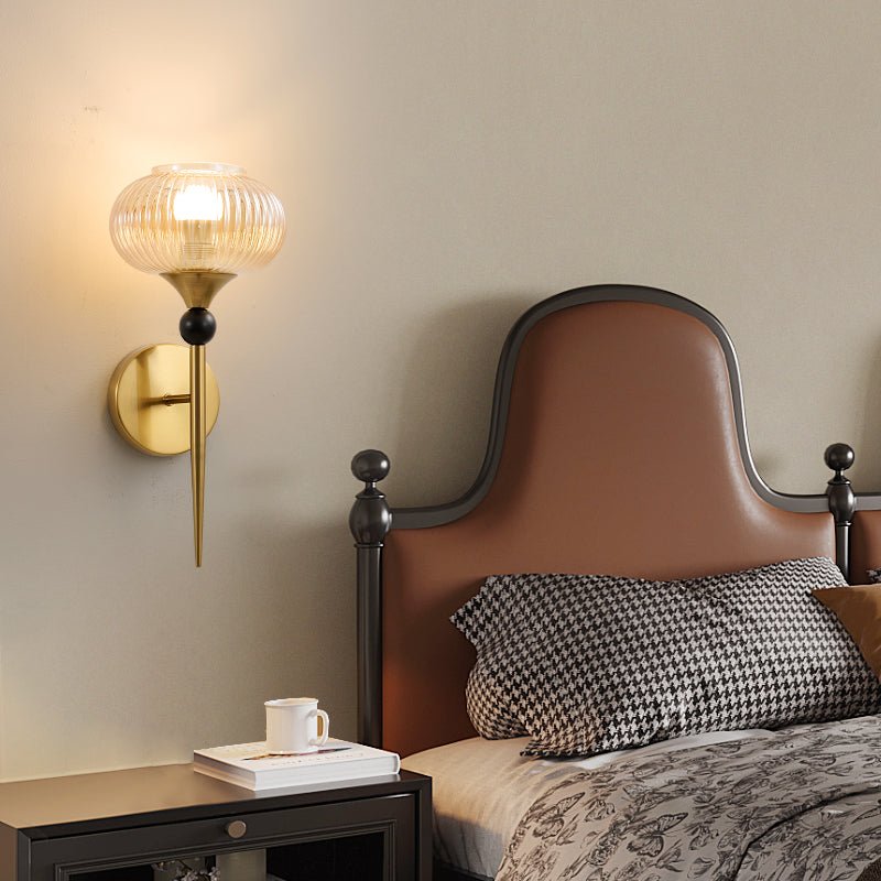 Isabelle Ribbed Wall Light, Hardwired Wall Sconce, detail 5