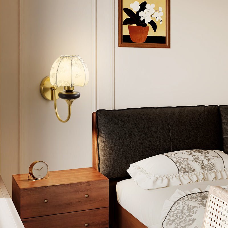 Amelie Floral Wall Light, Hardwired Wall Sconce, detail 3
