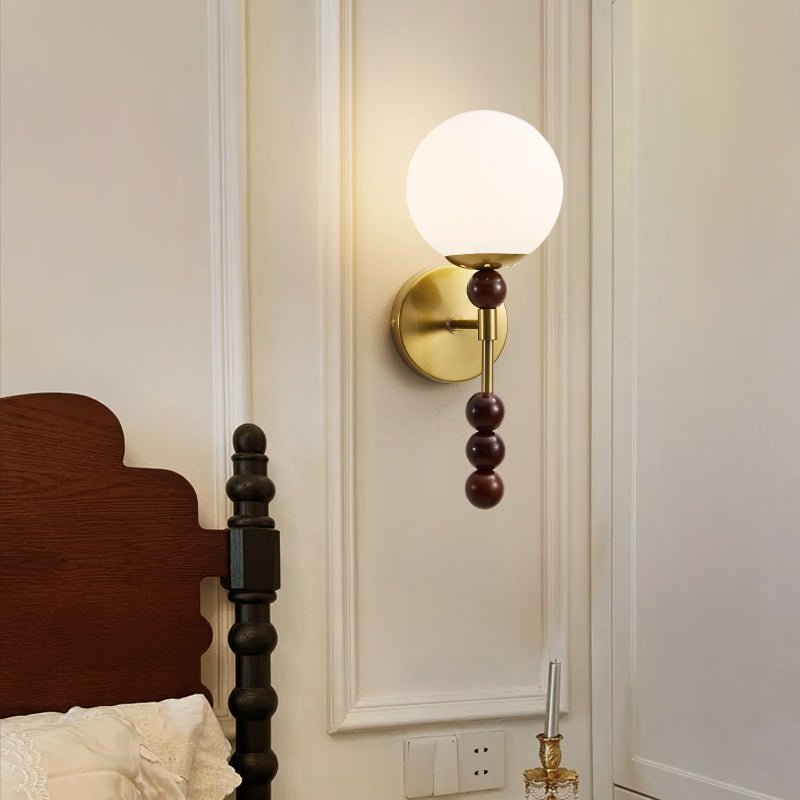 Colette Globe Wall Light, Hardwired Wall Sconce, detail 3