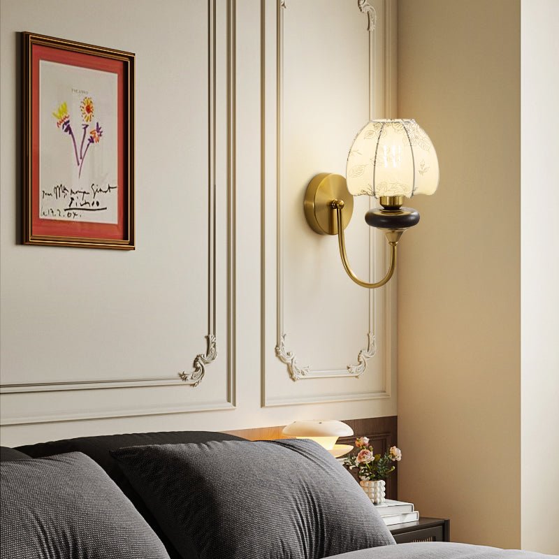 Amelie Floral Wall Light, Hardwired Wall Sconce, detail 4